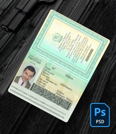 Pakistan passport PSD